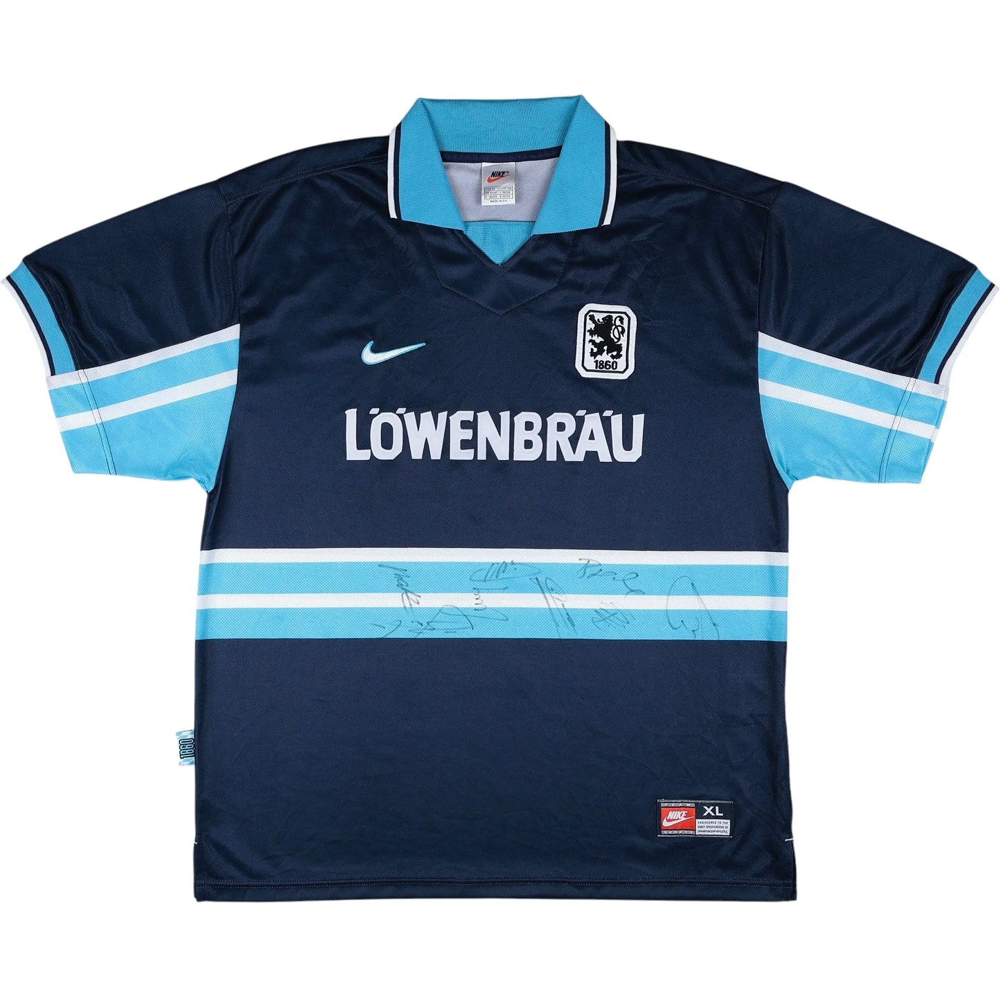 1997-99 1860 Munich Winkler Signed Away Jersey - (XL) | Nike