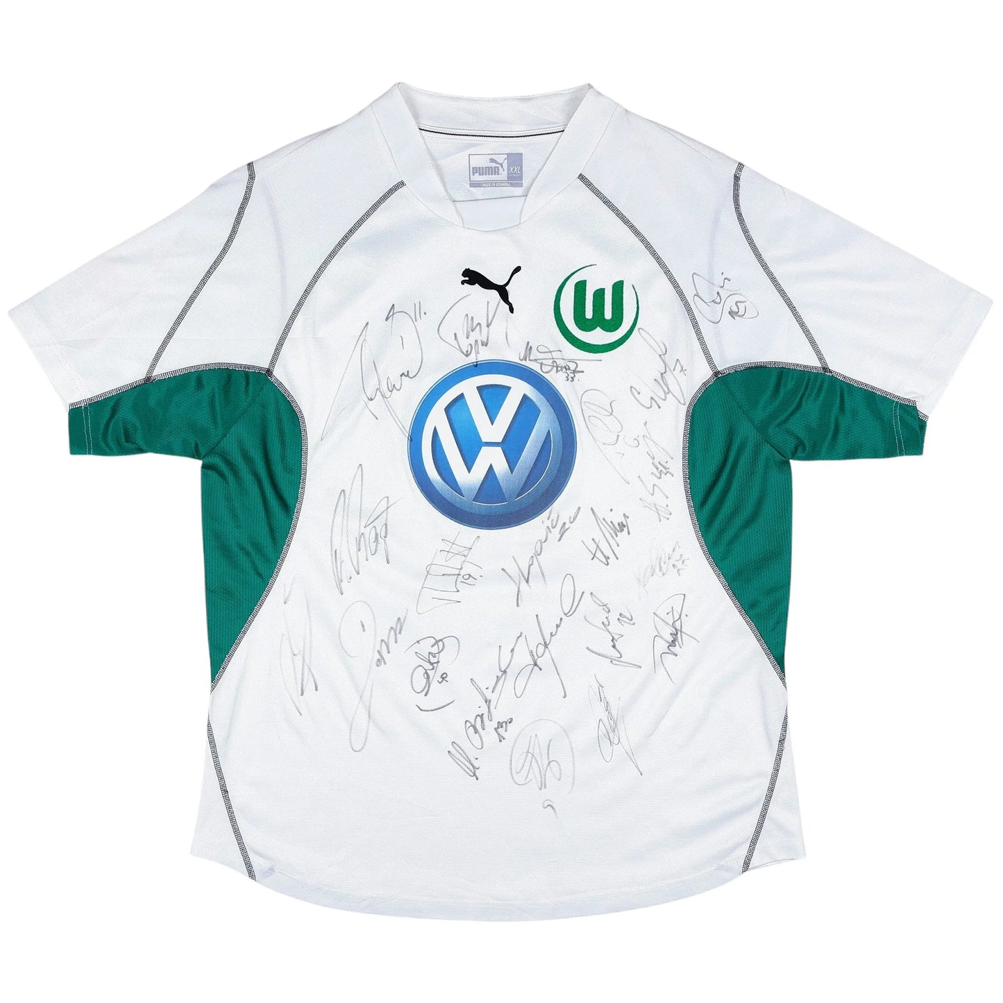 2002-03 Wolfsburg Menseguez Signed Home Jersey - (XXL) | Puma