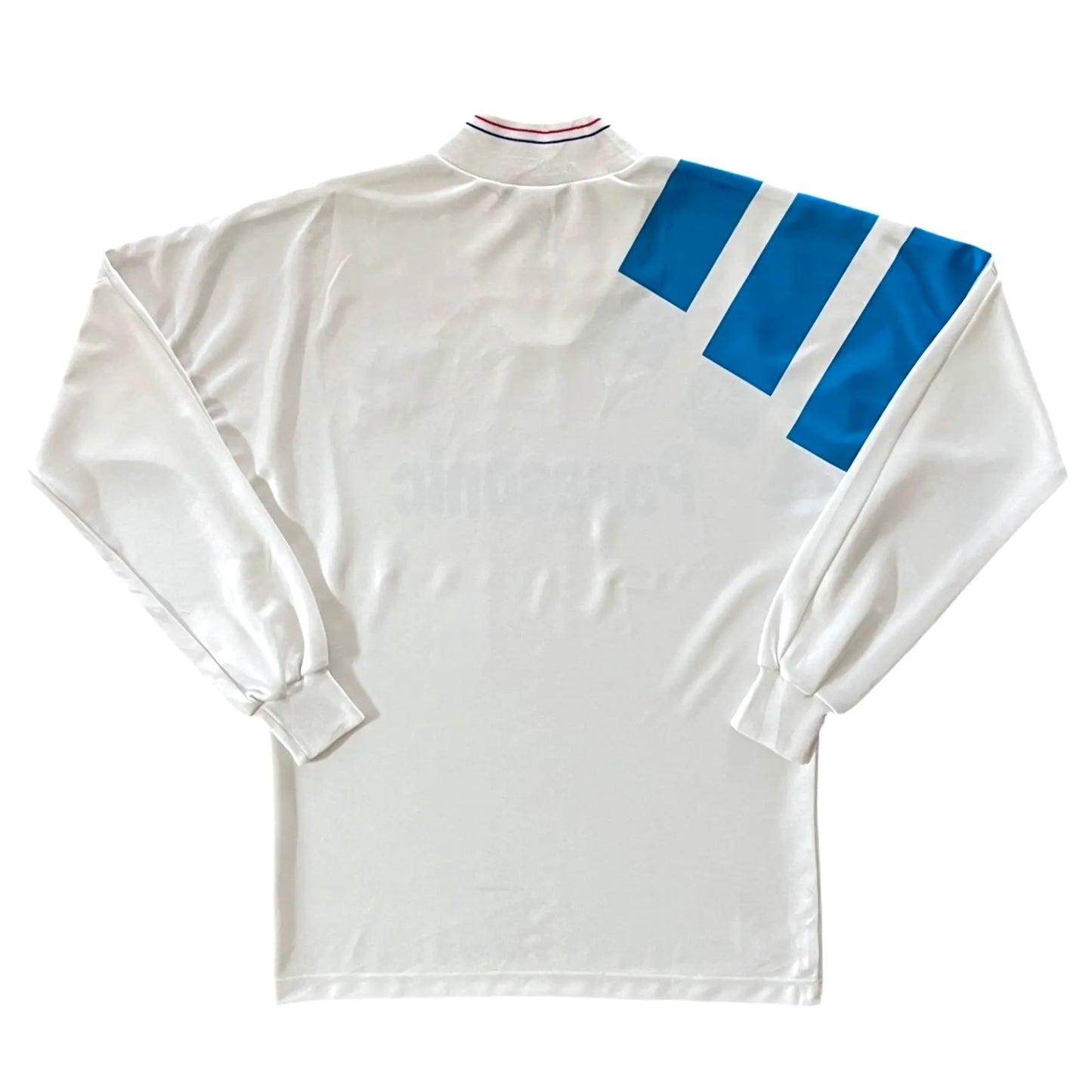 1991-92 Marseille L/S Home Jersey - (S) | Adidas| Added Time Kits Vintage Soccer Jersey Shop