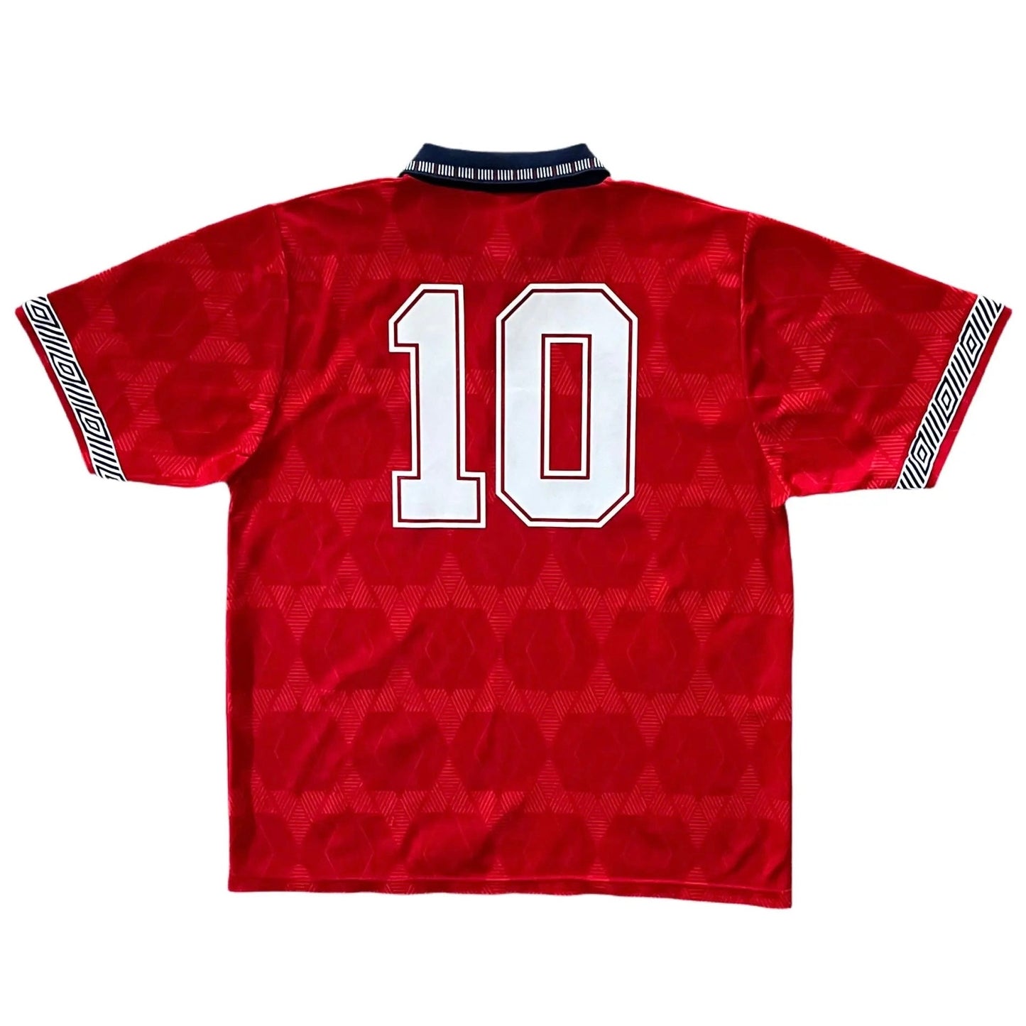1990-92 England Away Jersey #10 (Lineker) - (XL) | Umbro| Added Time Kits Vintage Soccer Jersey Shop