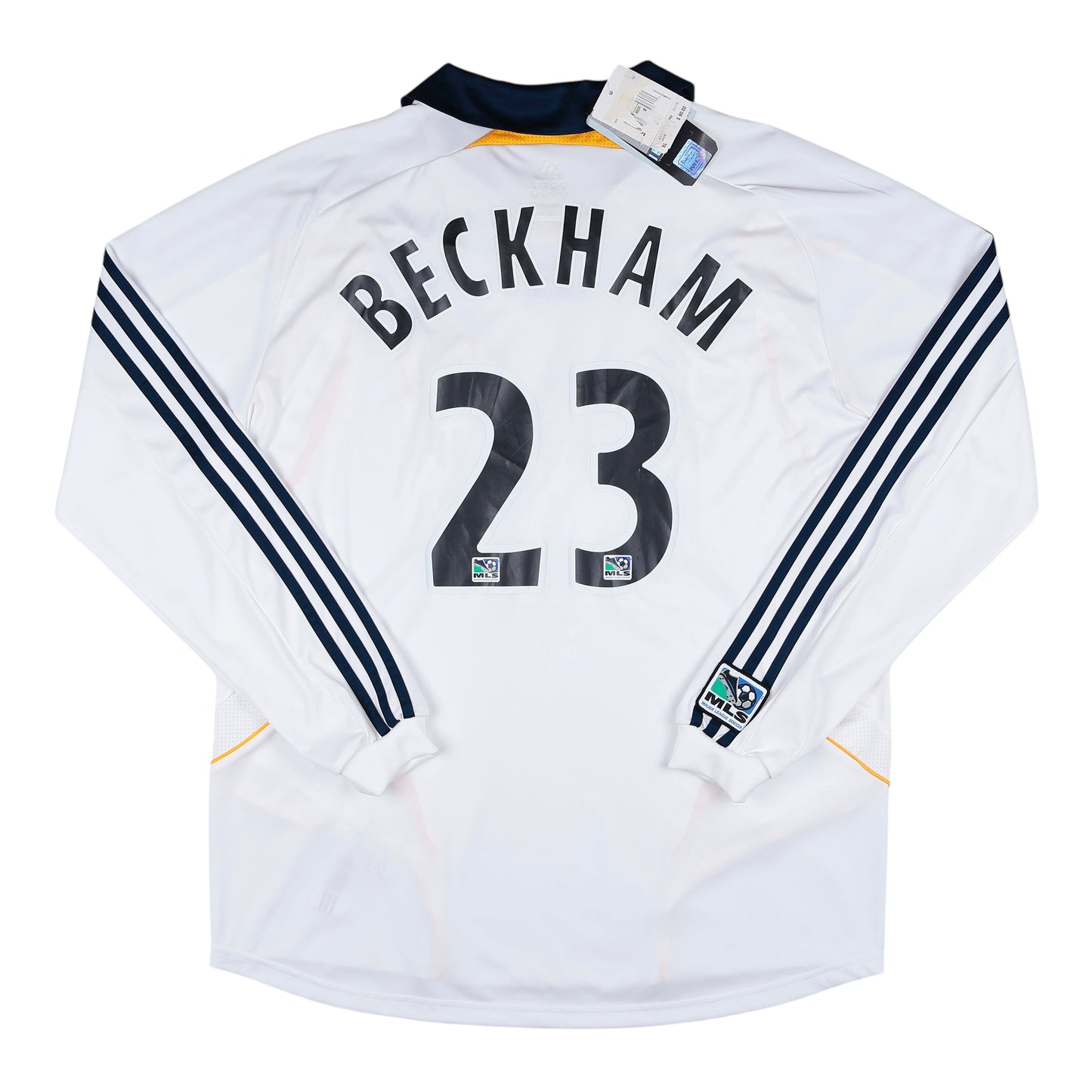 2007-08 LA Galaxy Beckham L/S Home Jersey W/ Tags - (XL) | Football Shirt Union | Vintage Soccer Jersey Shop