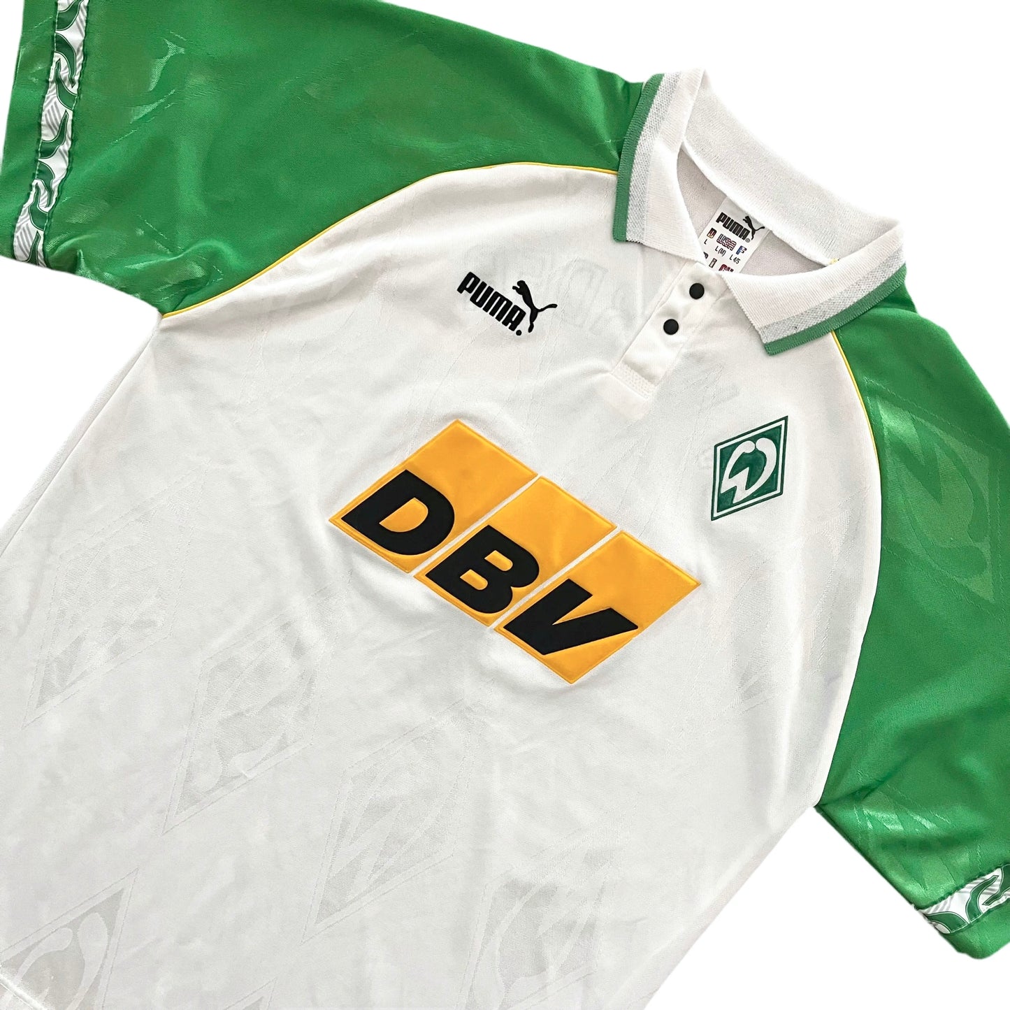 1995-96 Werder Bremen Home Jersey - (L) | Puma| Added Time Kits Vintage Soccer Jersey Shop