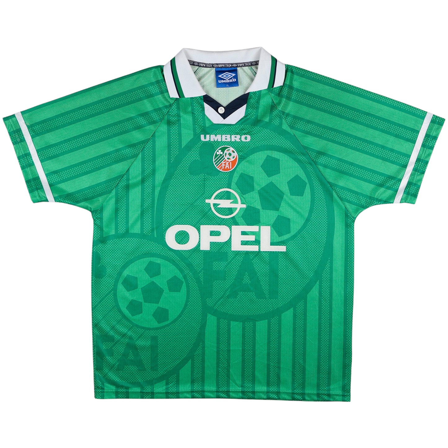 1998-99 Ireland Home Shirt - (XL) | Umbro| Added Time Kits Vintage Soccer Jersey Shop