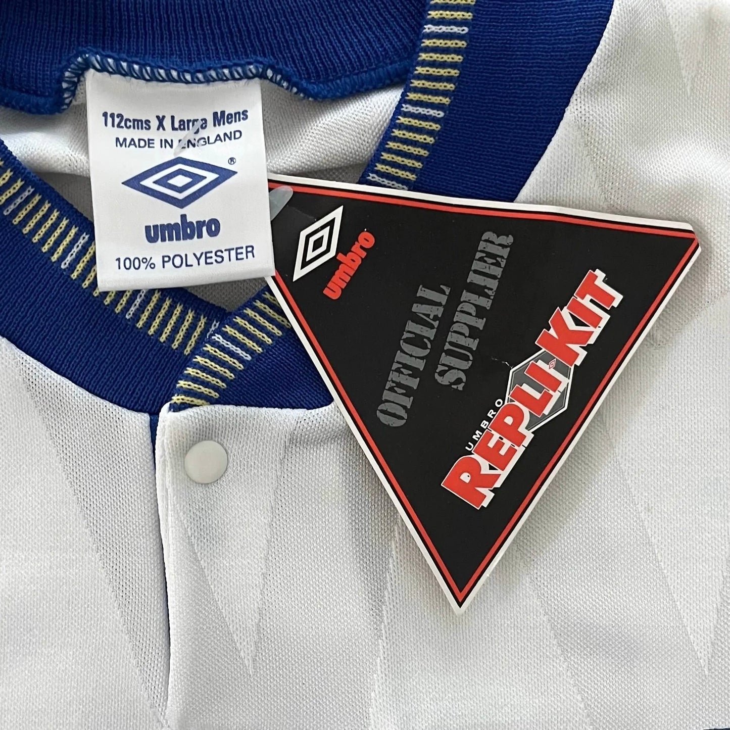 1990-92 Leeds United Home Jersey NWT - (XL) | Umbro| Added Time Kits Vintage Soccer Jersey Shop
