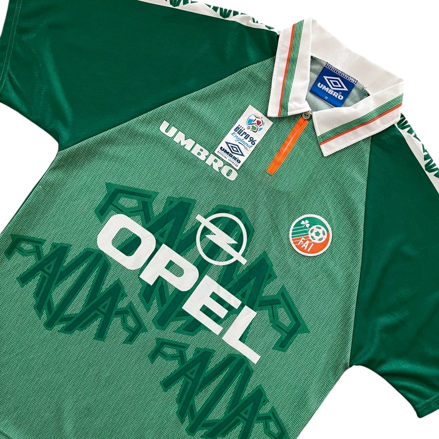 1996-97 Ireland Home Jersey - (M) | Umbro| Added Time Kits Vintage Soccer Jersey Shop