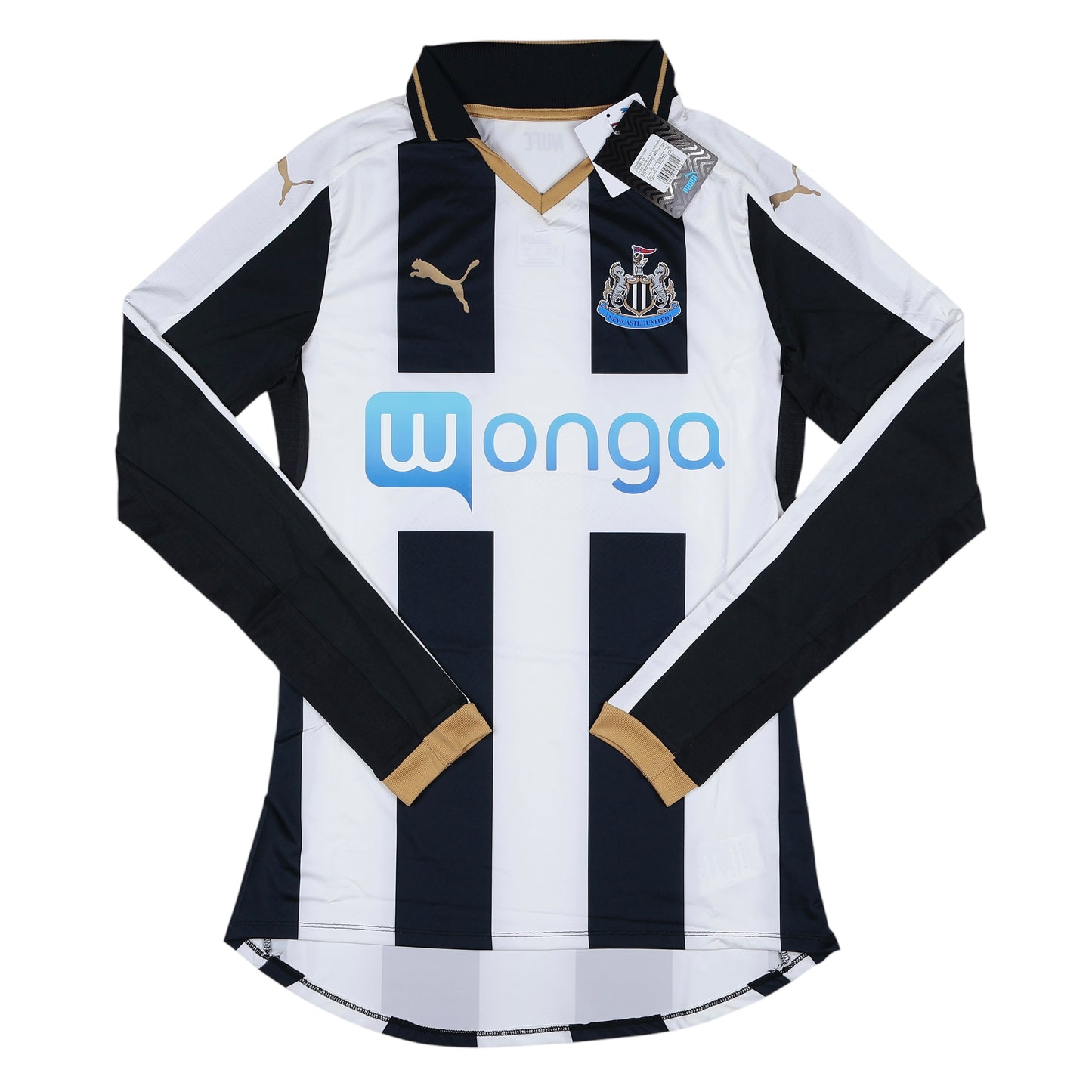 2016-17 Newcastle Player Issue ACTV Fit L/S Home Jersey NWT - (L) | Football Shirt Union | Vintage Soccer Jersey Shop