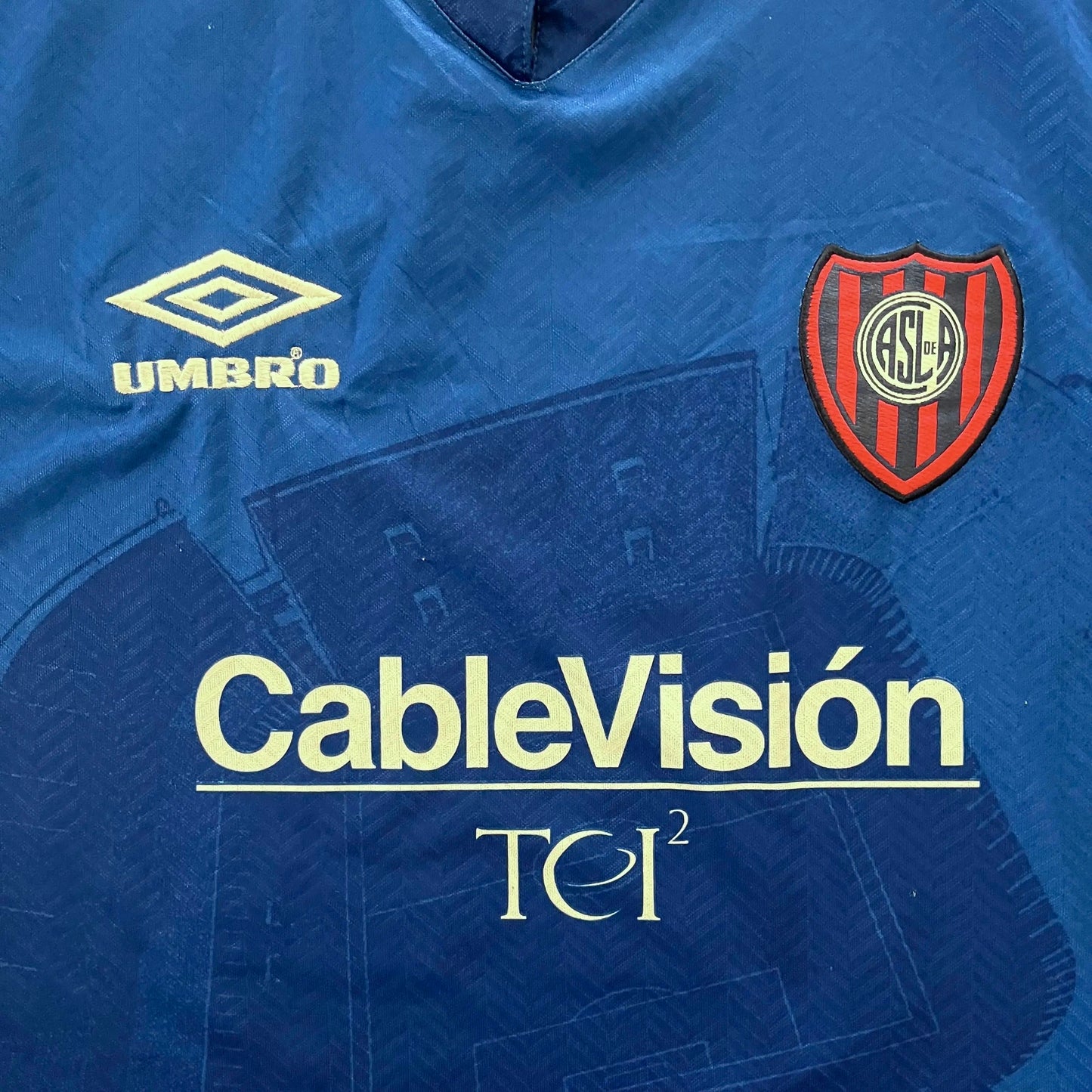 1996-97 San Lorenzo Third Jersey #11 - (L) | Umbro| Added Time Kits Vintage Soccer Jersey Shop