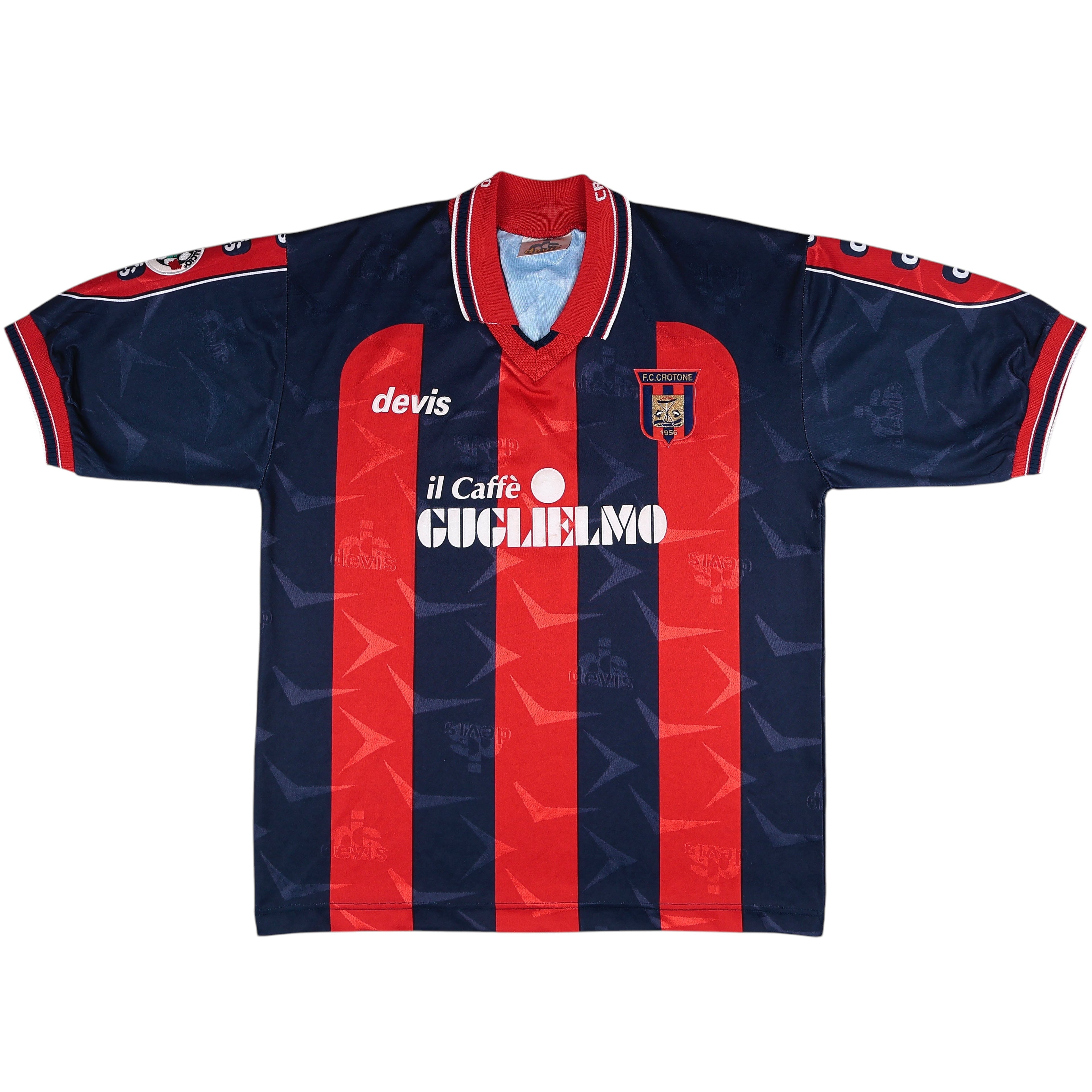2000-01 Crotone Ametrano *Match Worn/Issued* Home Jersey - (XL) | Devis| Added Time Kits Vintage Soccer Jersey Shop