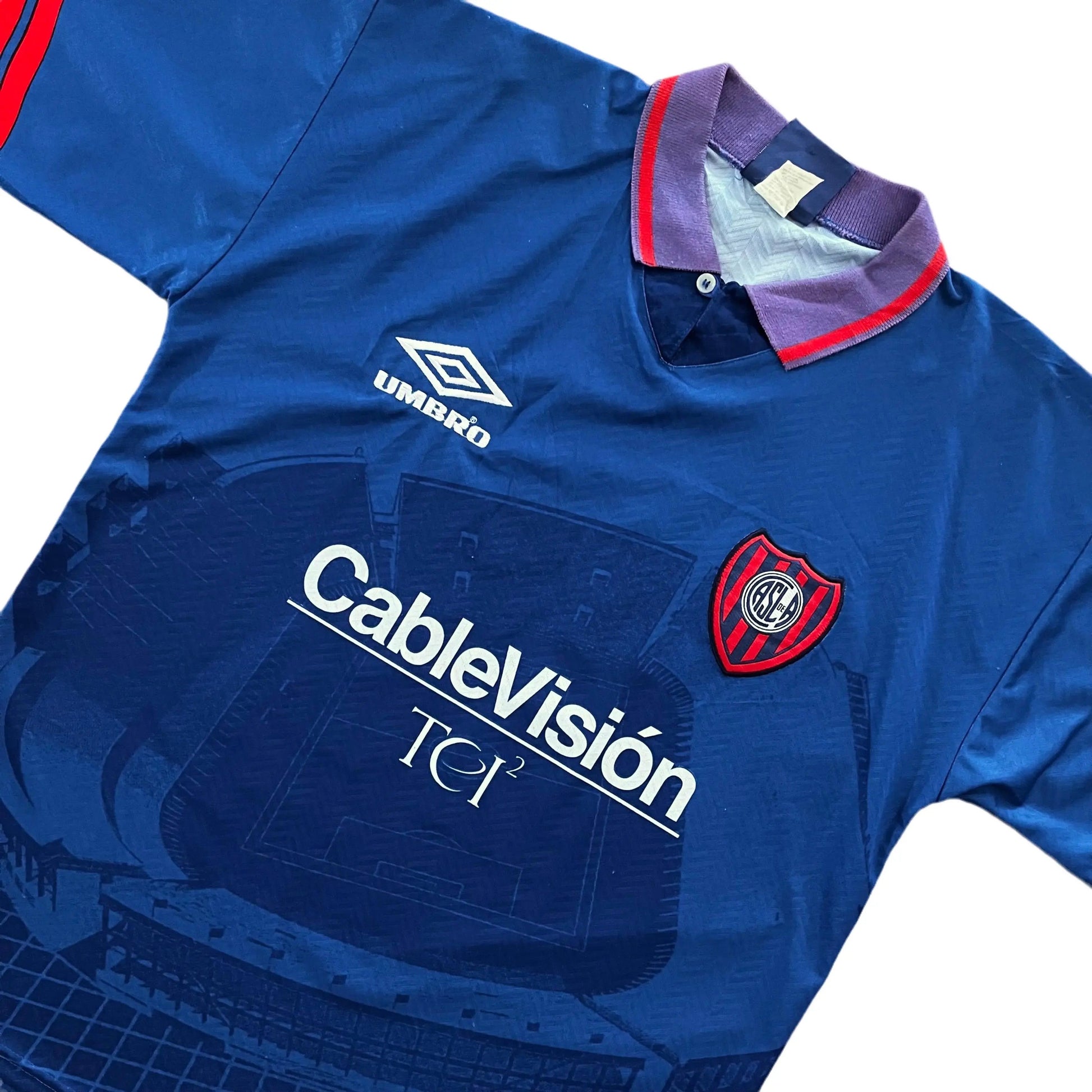 1996-97 San Lorenzo Third Jersey #11 - (L) | Umbro| Added Time Kits Vintage Soccer Jersey Shop