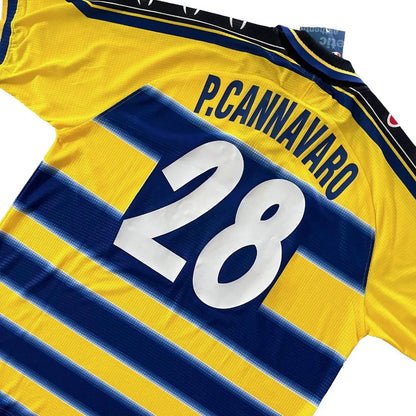 1999-00 Parma Cannavaro Home Jersey NWT - (XL) | Umbro| Added Time Kits Vintage Soccer Jersey Shop