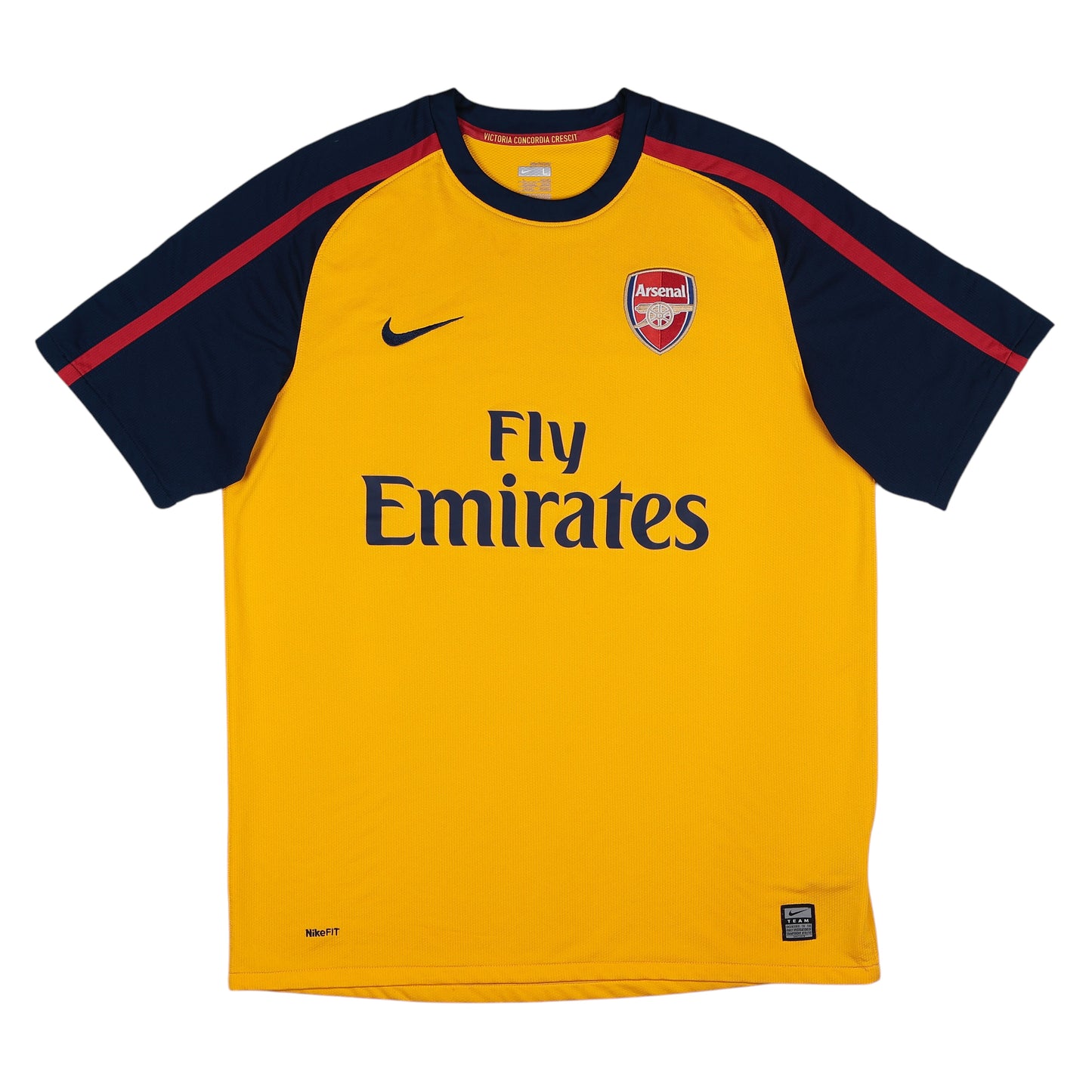 2008-09 Arsenal Away Jersey - (L) | Nike| Added Time Kits Vintage Soccer Jersey Shop