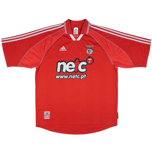 2000-01 Benfica Home Jersey - (XL) | Adidas| Added Time Kits Vintage Soccer Jersey Shop