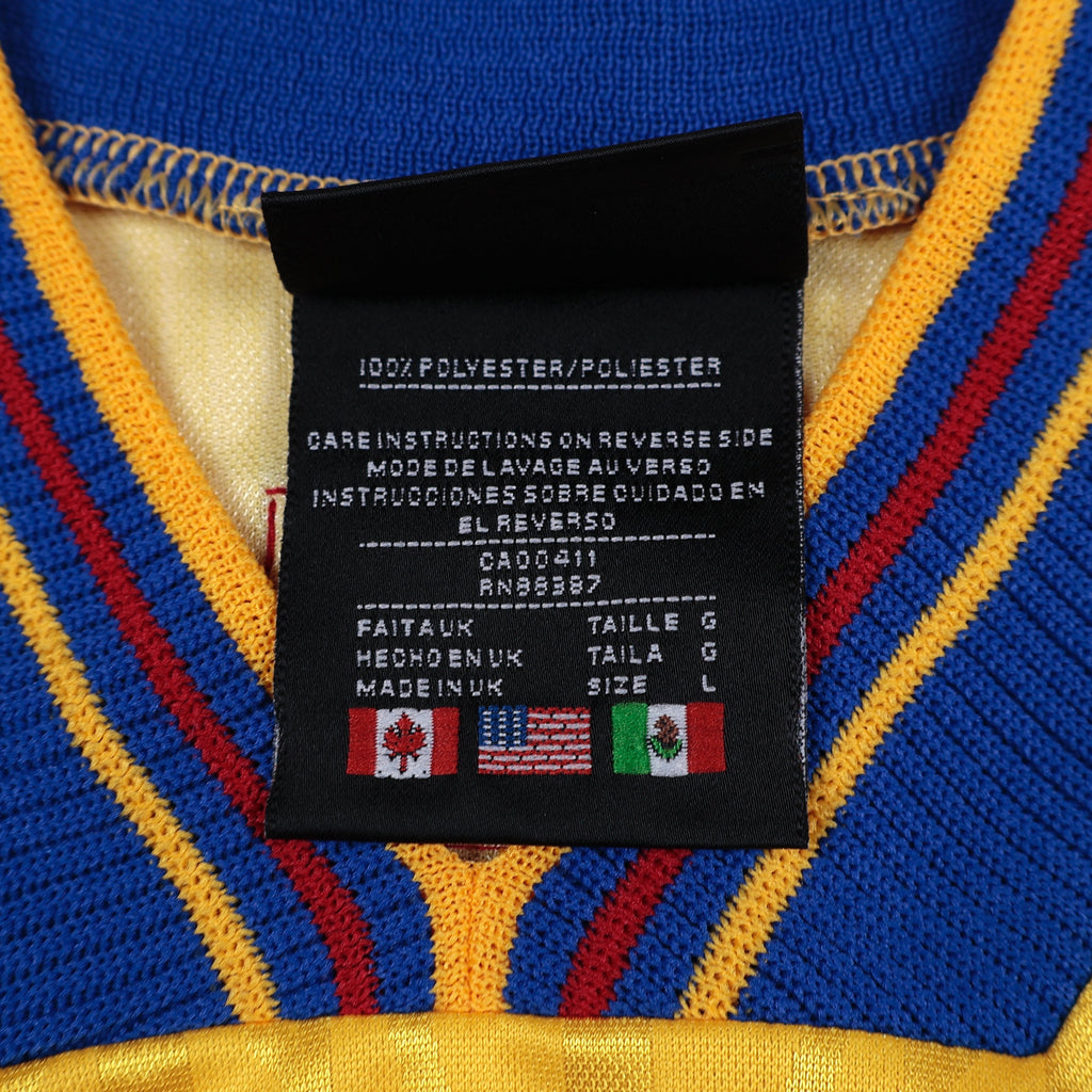 1996-97 Sweden Home Jersey - (L) | Adidas| Added Time Kits Vintage Soccer Jersey Shop