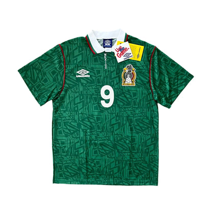 1992-94 Mexico Home Kit #9 (Hugo Sanchez) NWT - (M) | Added Time Kits