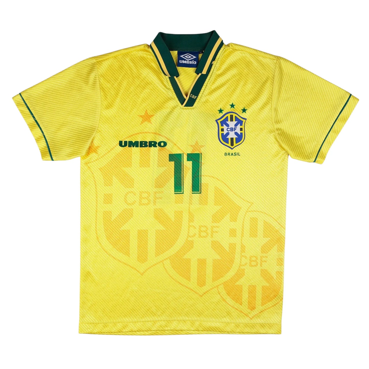 1994-95 Brazil Home Jersey #11 (3 Stars) - (M) | Umbro