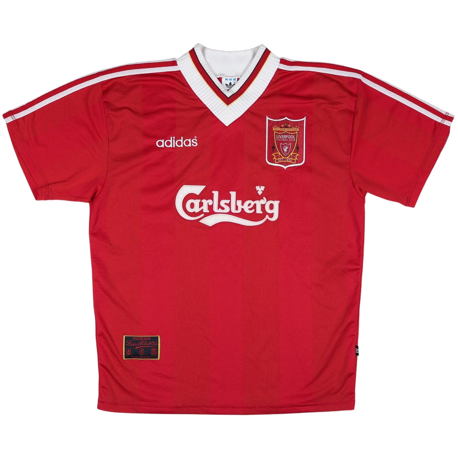 1995-96 Liverpool Home Jersey - (L) | Adidas