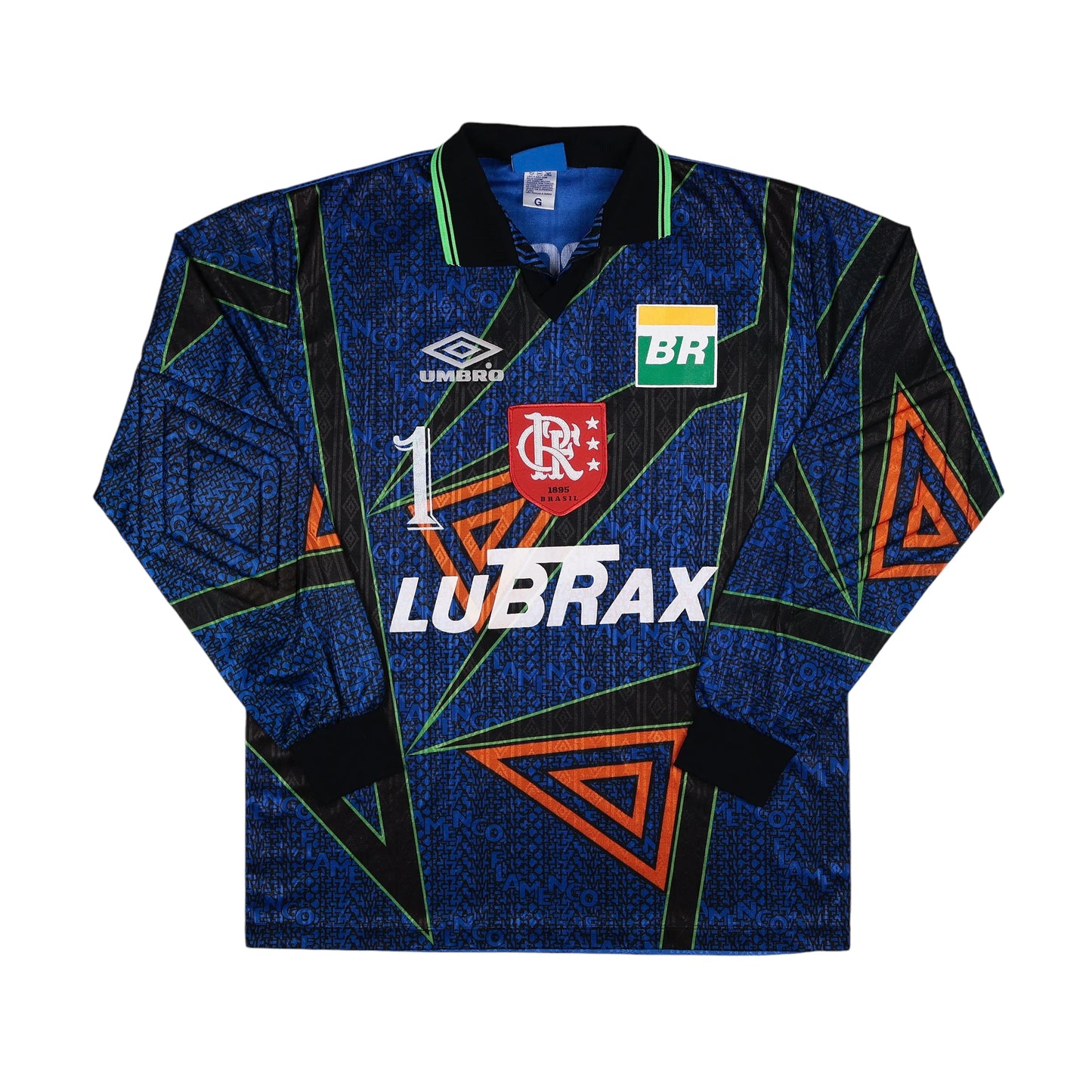 1996-97 Flamengo Match Issue Goalkeeper Jersey - (XL) | Umbro