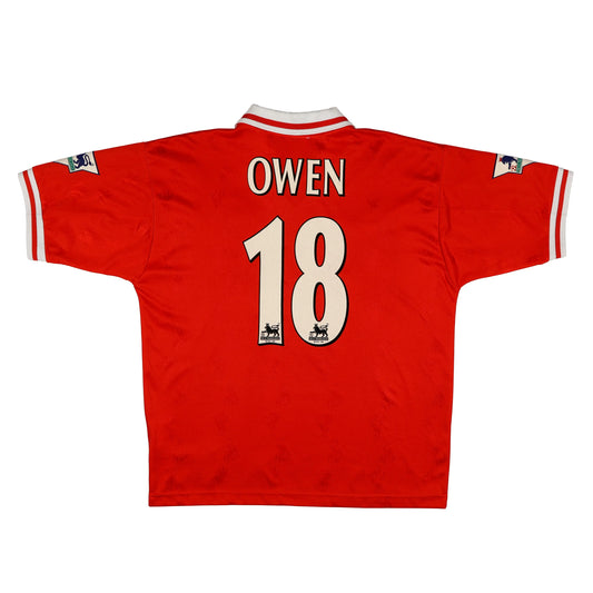 1996-98 Liverpool Owen Home Jersey - (L) | Reebok