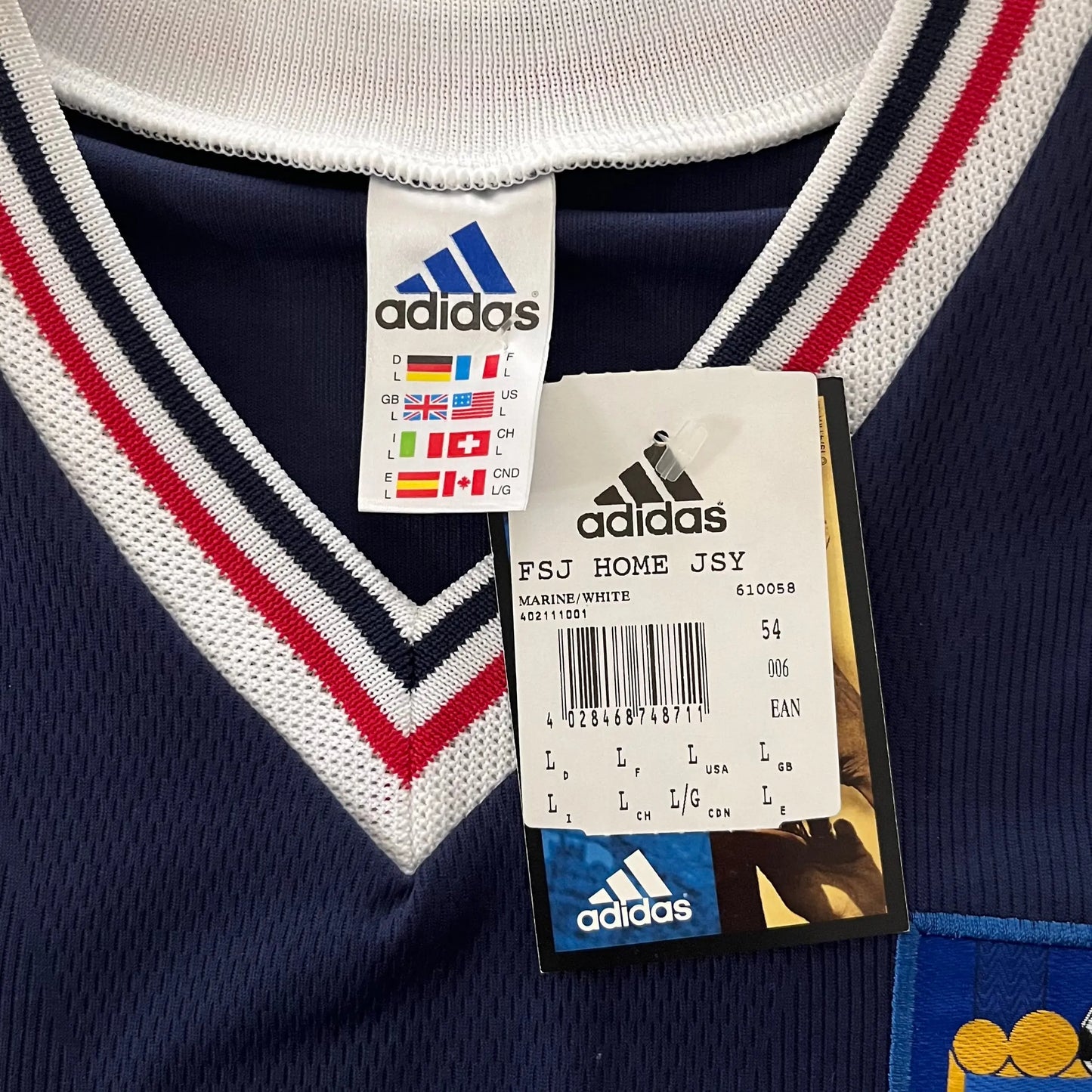 1998-99 Yugoslavia Home Jersey NWT - (L) | Adidas