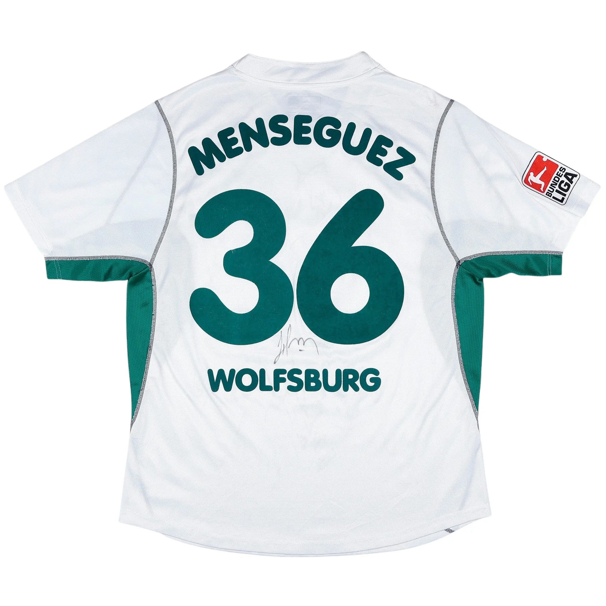 2002-03 Wolfsburg Menseguez Signed Home Jersey - (XXL) | Puma