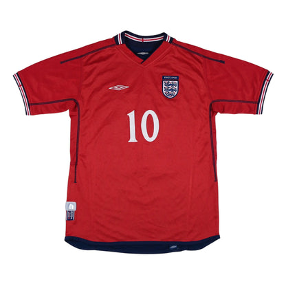 2002-04 England Owen Away Jersey - (YXL) | Umbro