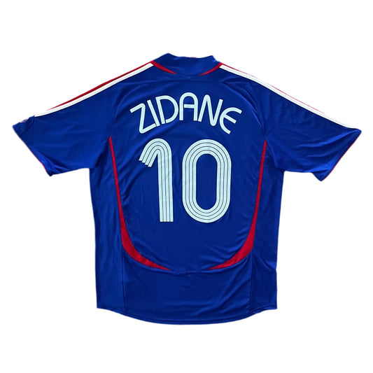 2006-07 France Zidane Home Jersey - (L) | Adidas