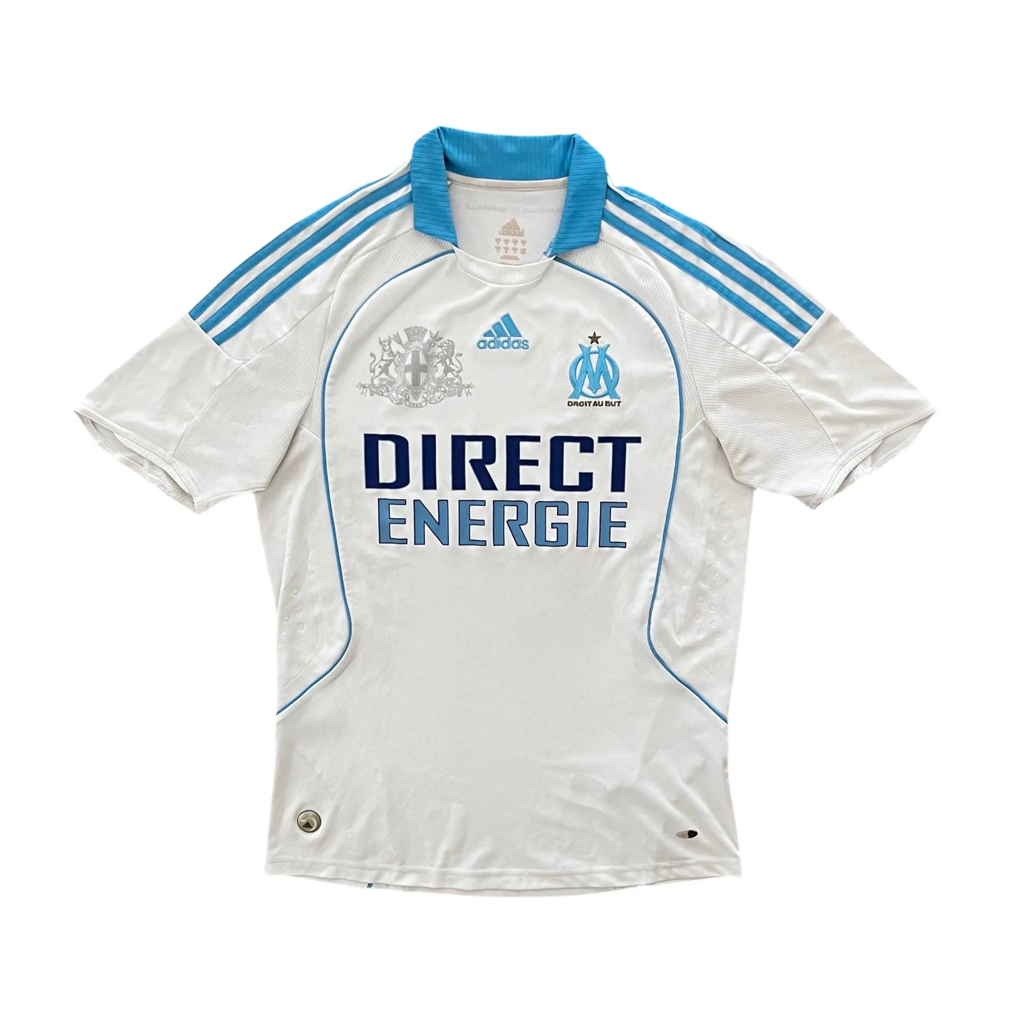 2008-09 Olympique Marseille Home Jersey - (M) | Adidas