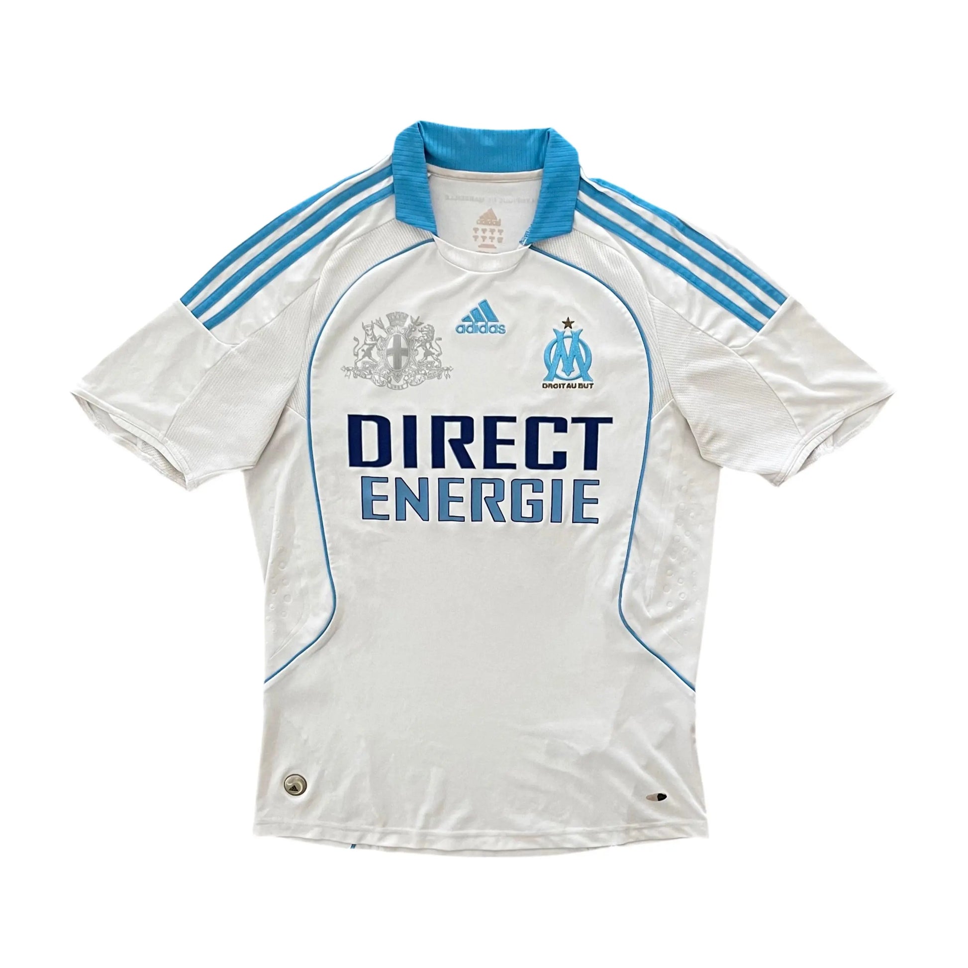 2008-09 Olympique Marseille Home Jersey - (M) | Adidas