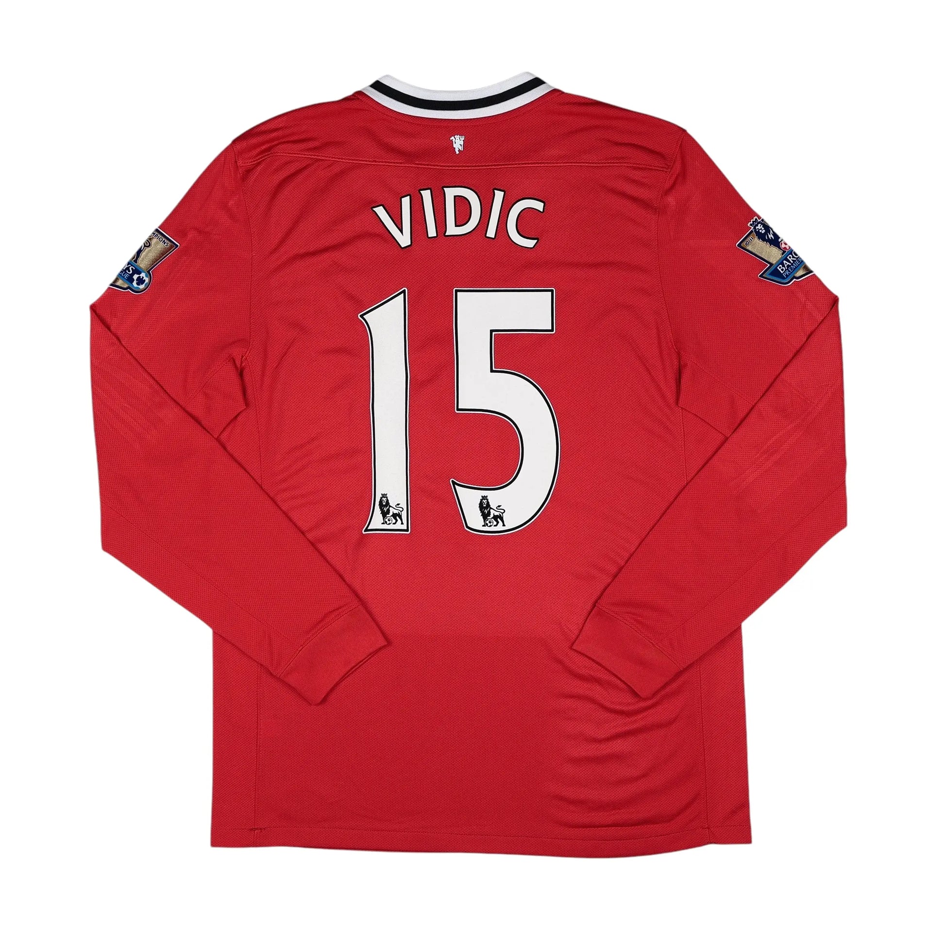 2011-12 Manchester United Vidic L/S Home Jersey - (L) | Nike