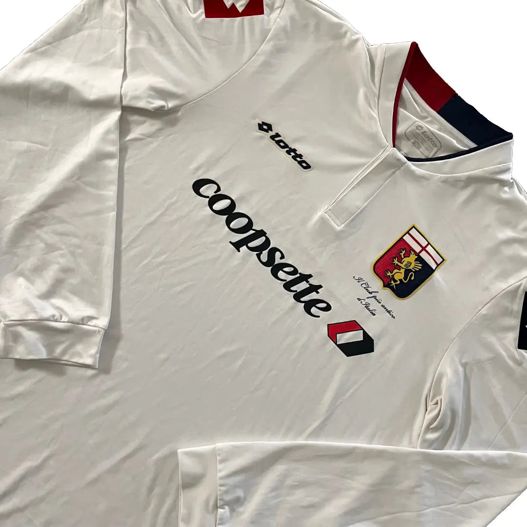 2013-14 Genoa L/S Away Jersey - (XL) | Lotto