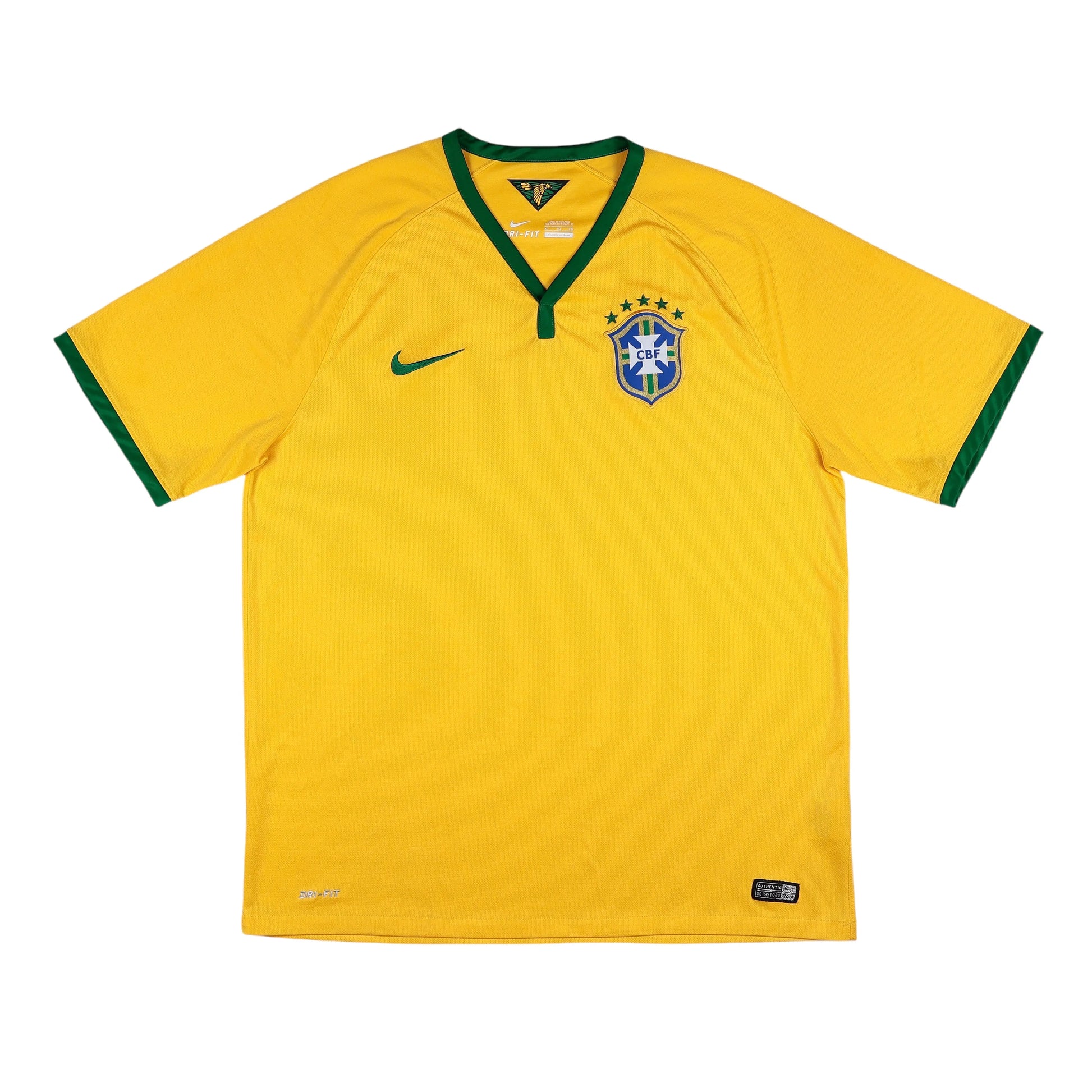 2014-15 Brazil Home Jersey - (XL) | Nike