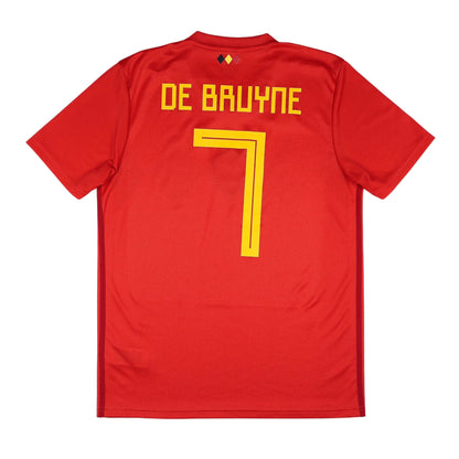 2018-19 Belgium De Bruyne Home Jersey - (M) | Adidas