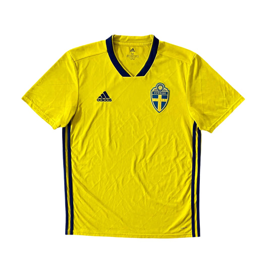 2018-19 Sweden Home Jersey - (M) | Adidas