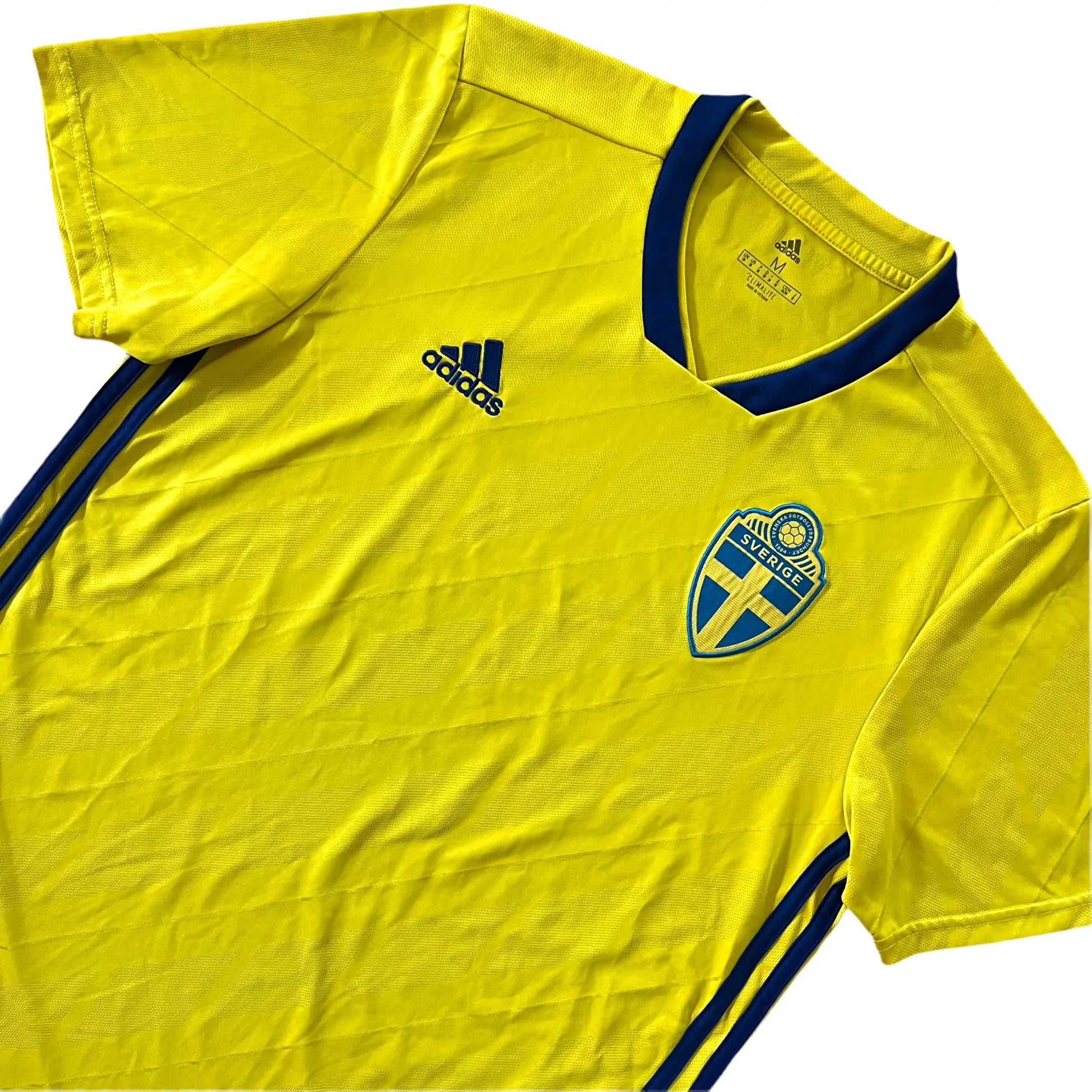 2018-19 Sweden Home Jersey - (M) | Adidas