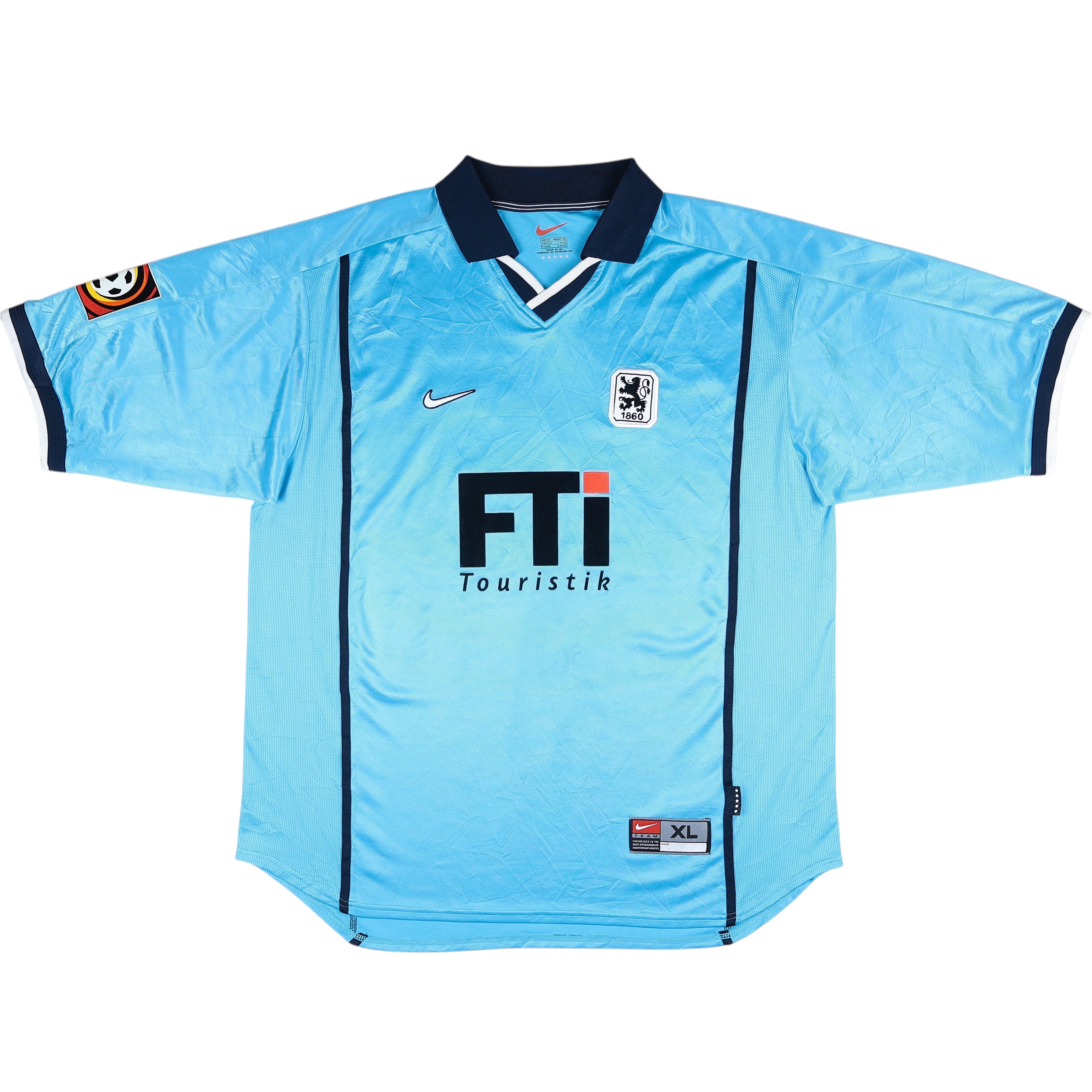 1999-00 1860 Munich Bierofka Home Jersey - (XL) | Nike| Added Time Kits Vintage Soccer Jersey Shop