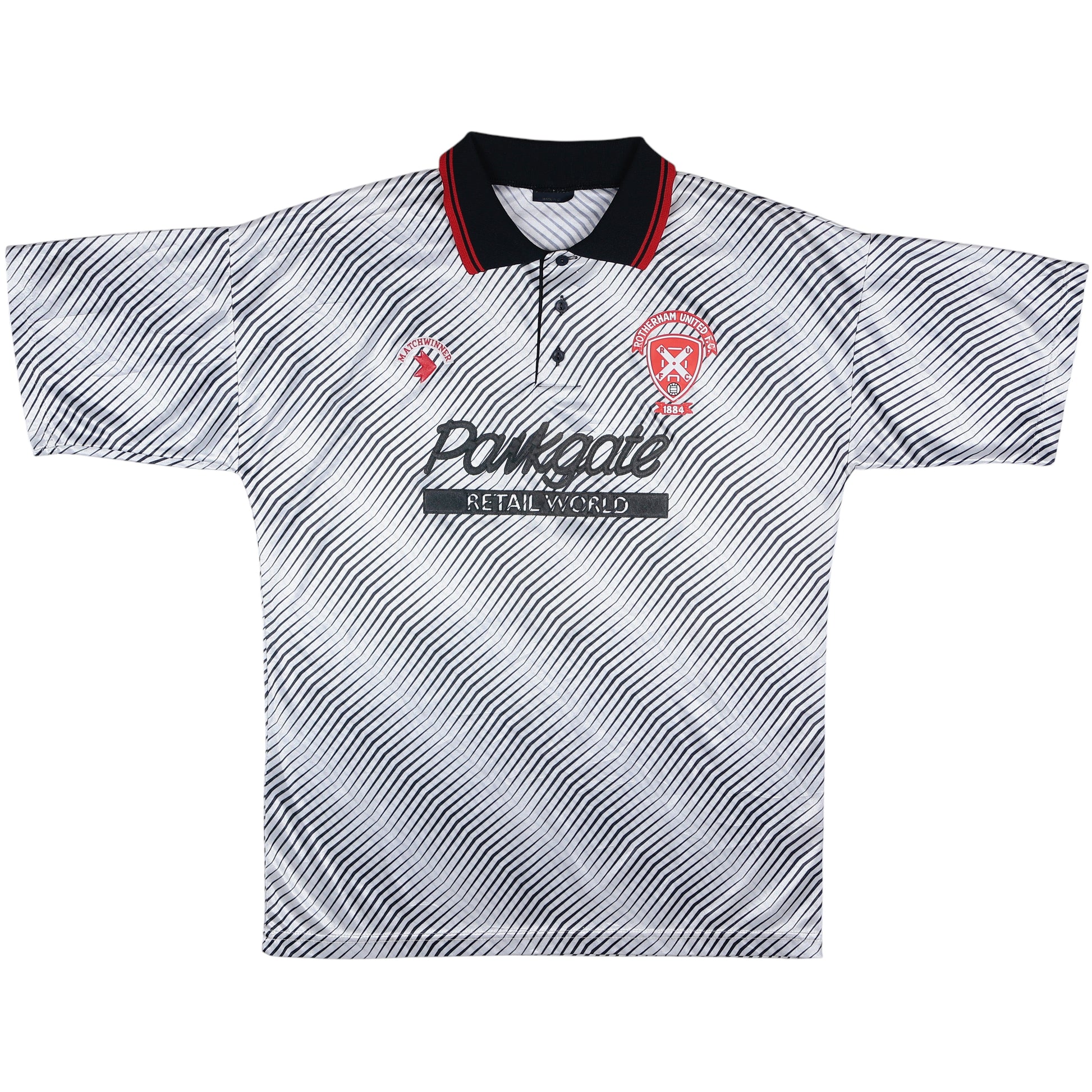 1991-93 Rotherham United Away Jersey - (L) | Matchwinner| Added Time Kits Vintage Soccer Jersey Shop