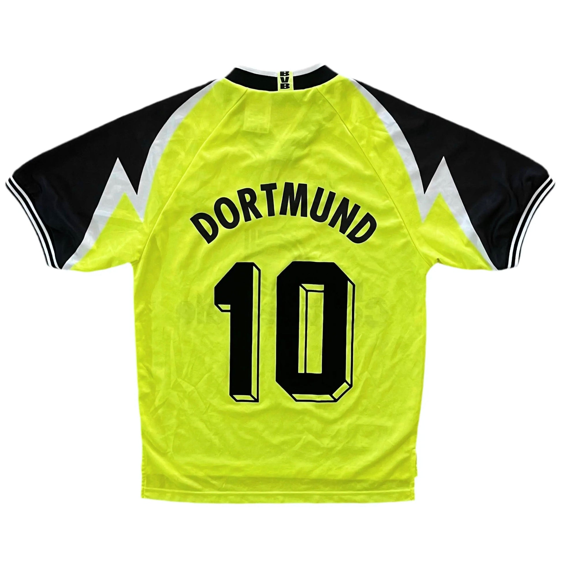 1995-96 Borussia Dortmund Home Jersey #10 - (S) | Nike| Added Time Kits Vintage Soccer Jersey Shop