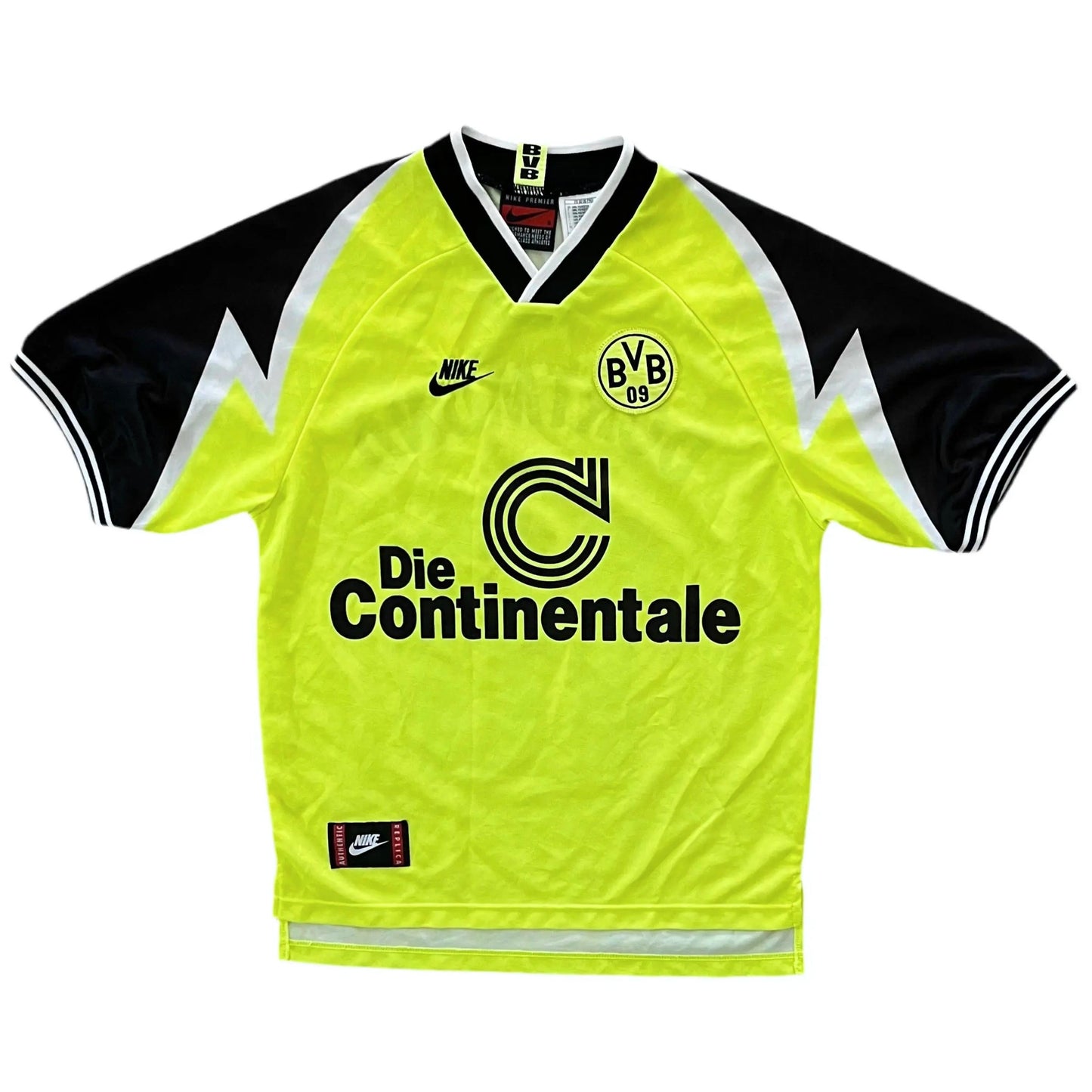 1995-96 Borussia Dortmund Home Jersey #10 - (S) | Nike| Added Time Kits Vintage Soccer Jersey Shop