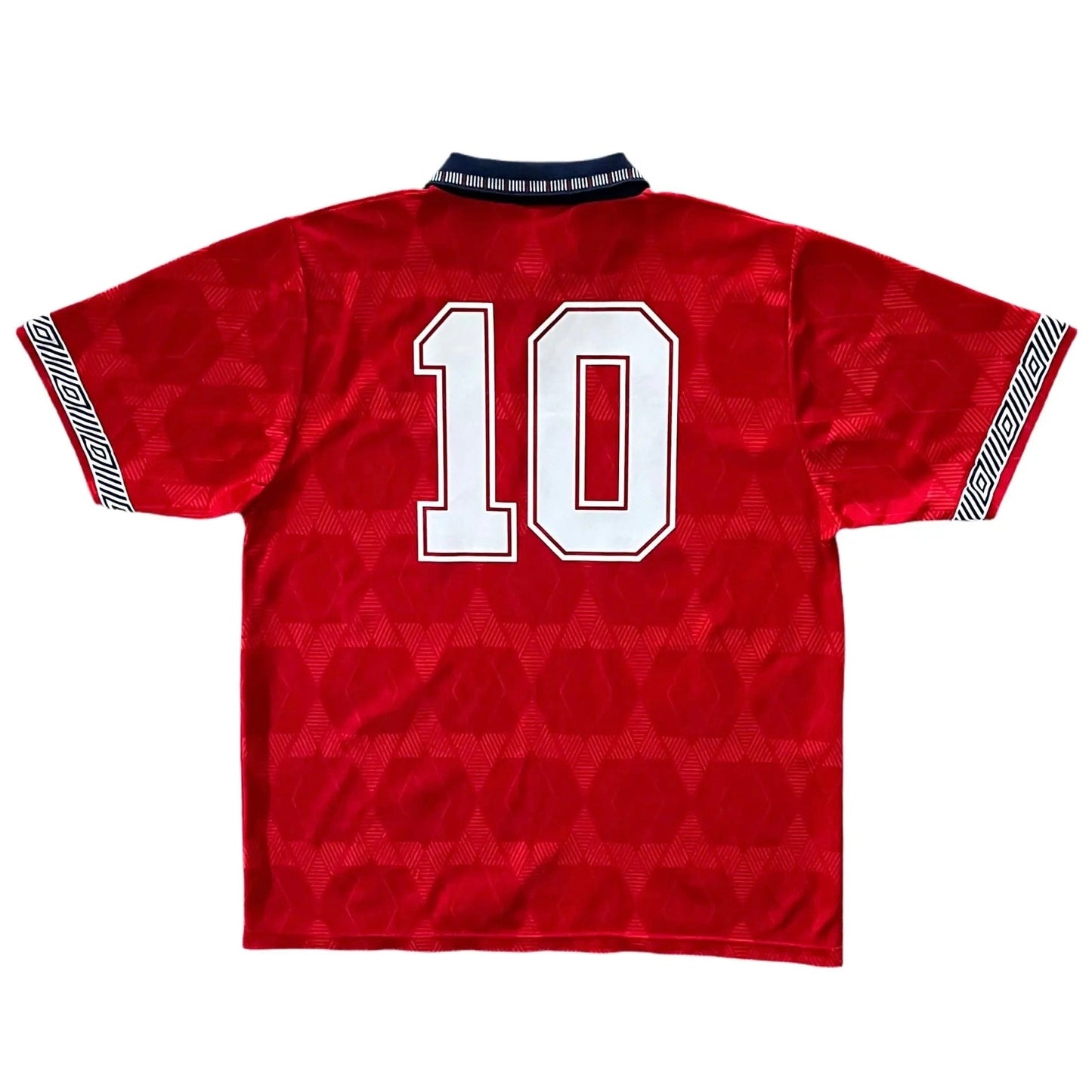 1990-92 England Away Jersey #10 (Lineker) - (XL) | Umbro| Added Time Kits Vintage Soccer Jersey Shop