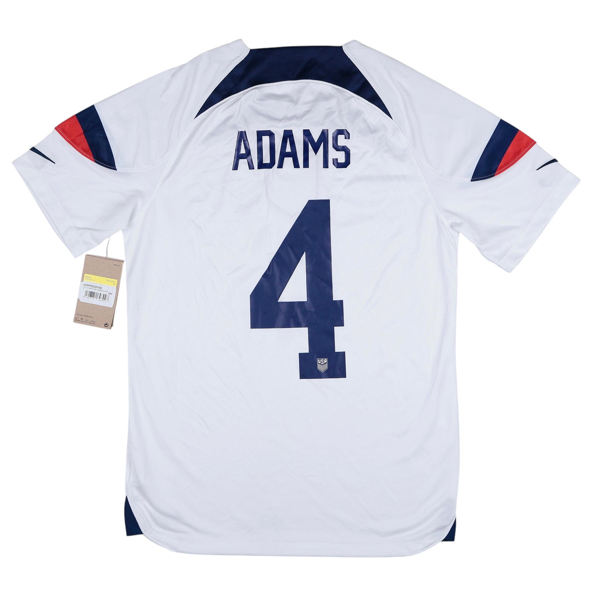 2022-23 USA Home Adams Jersey NWT - (S) | Football Shirt Union | Vintage Soccer Jersey Shop