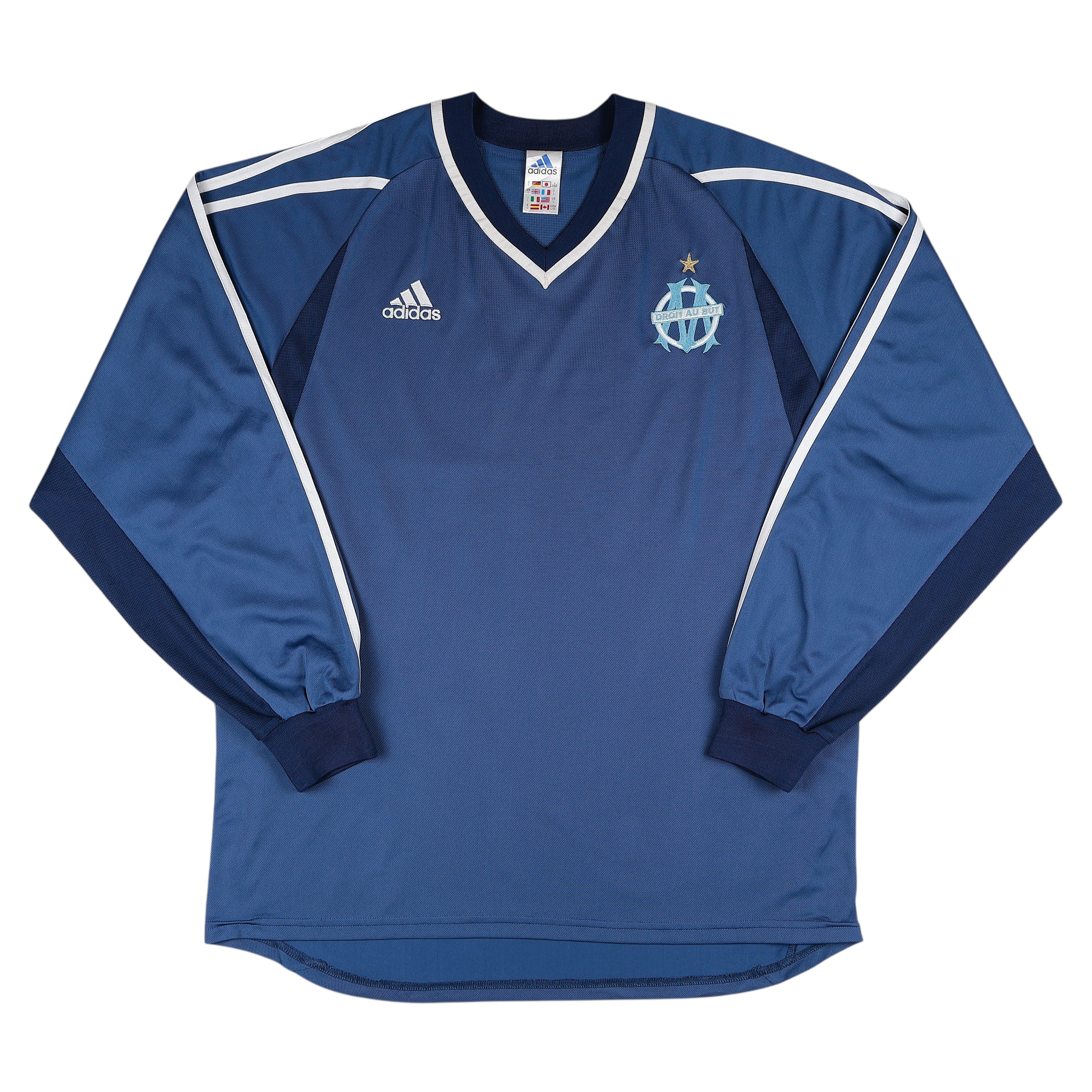 2001-02 Marseille *Player Issue* L/S Third Jersey - (L)