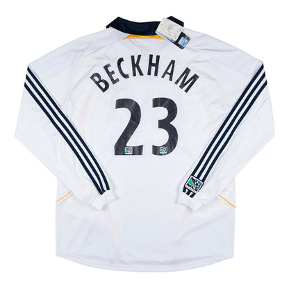 2007-08 LA Galaxy Beckham L/S Home Jersey W/ Tags - (XL) | Football Shirt Union | Vintage Soccer Jersey Shop