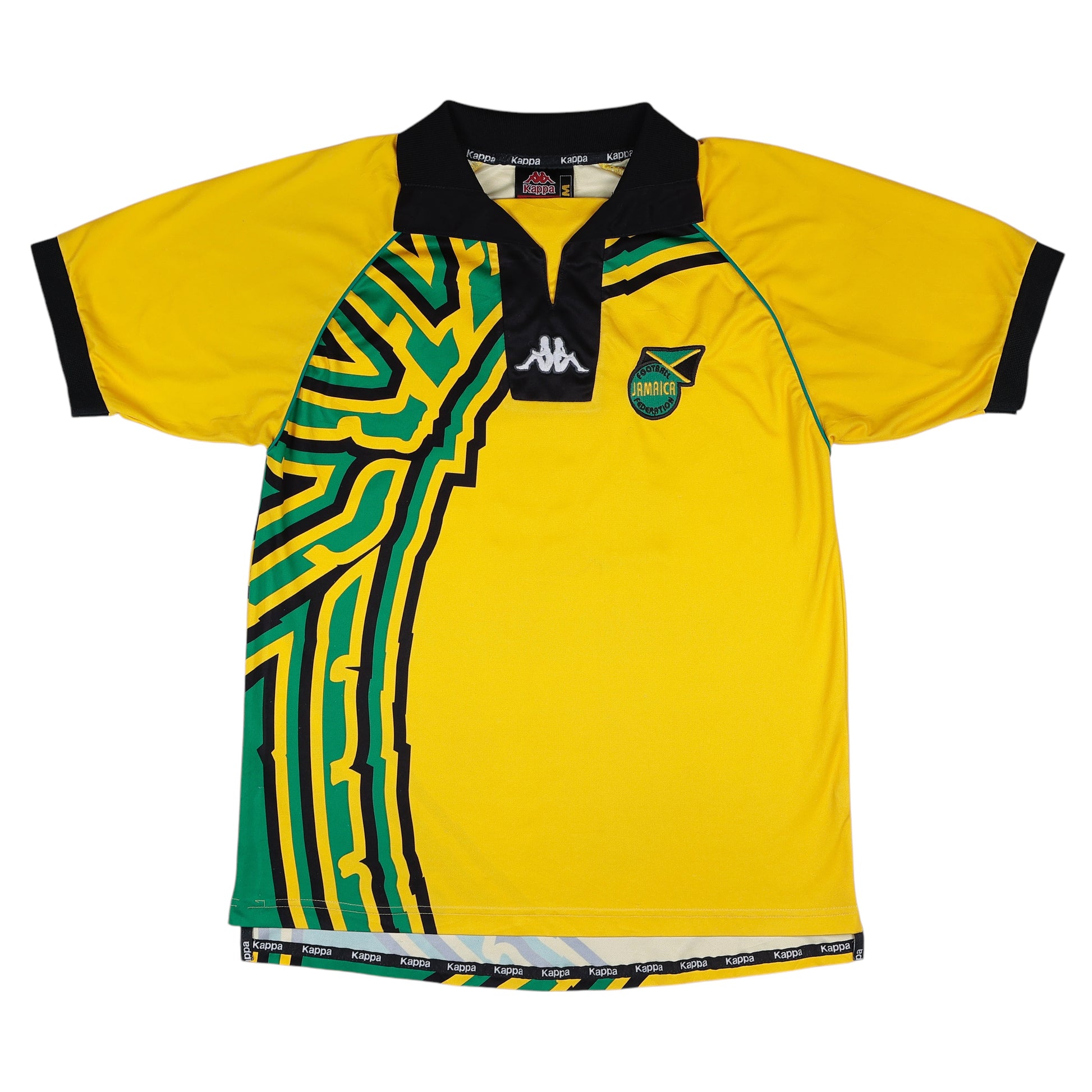 1998-00 Jamaica Home Jersey - (M) | Kappa| Added Time Kits Vintage Soccer Jersey Shop