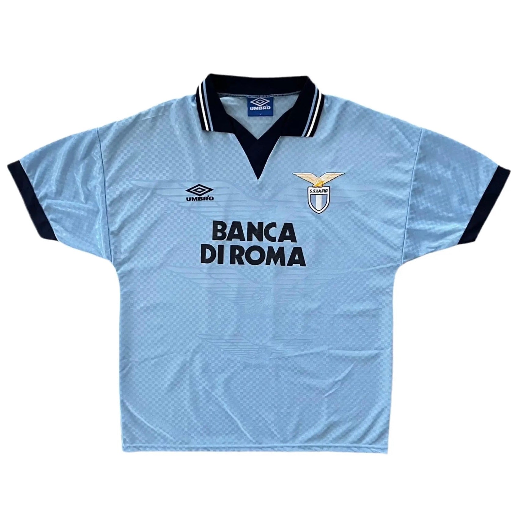 1995-96 Lazio Signori Home Jersey - (L) | Umbro| Added Time Kits Vintage Soccer Jersey Shop