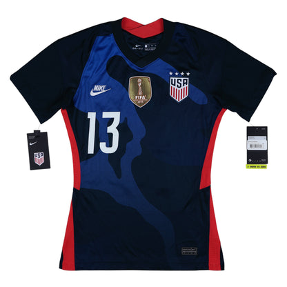 2020-21 USA Women's Morgan Away Jersey NWT - (W-XS) | Football Shirt Union | Vintage Soccer Jersey Shop