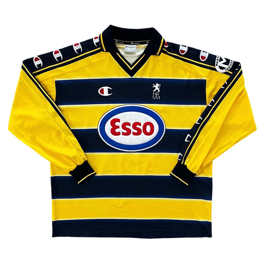 2001-02 Sochaux L/S Home Jersey - (XXL) | Champion| Added Time Kits Vintage Soccer Jersey Shop