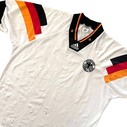 1992-93 Germany Home Jersey - (L) | Adidas| Added Time Kits Vintage Soccer Jersey Shop