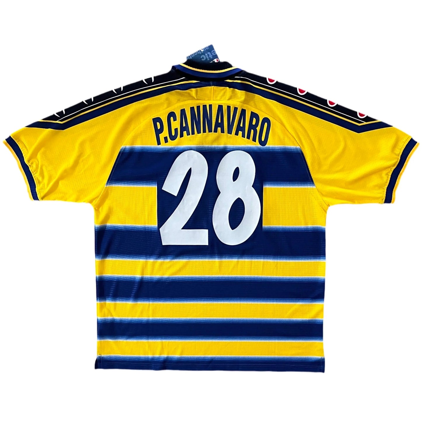 1999-00 Parma Cannavaro Home Jersey NWT - (XL) | Umbro| Added Time Kits Vintage Soccer Jersey Shop