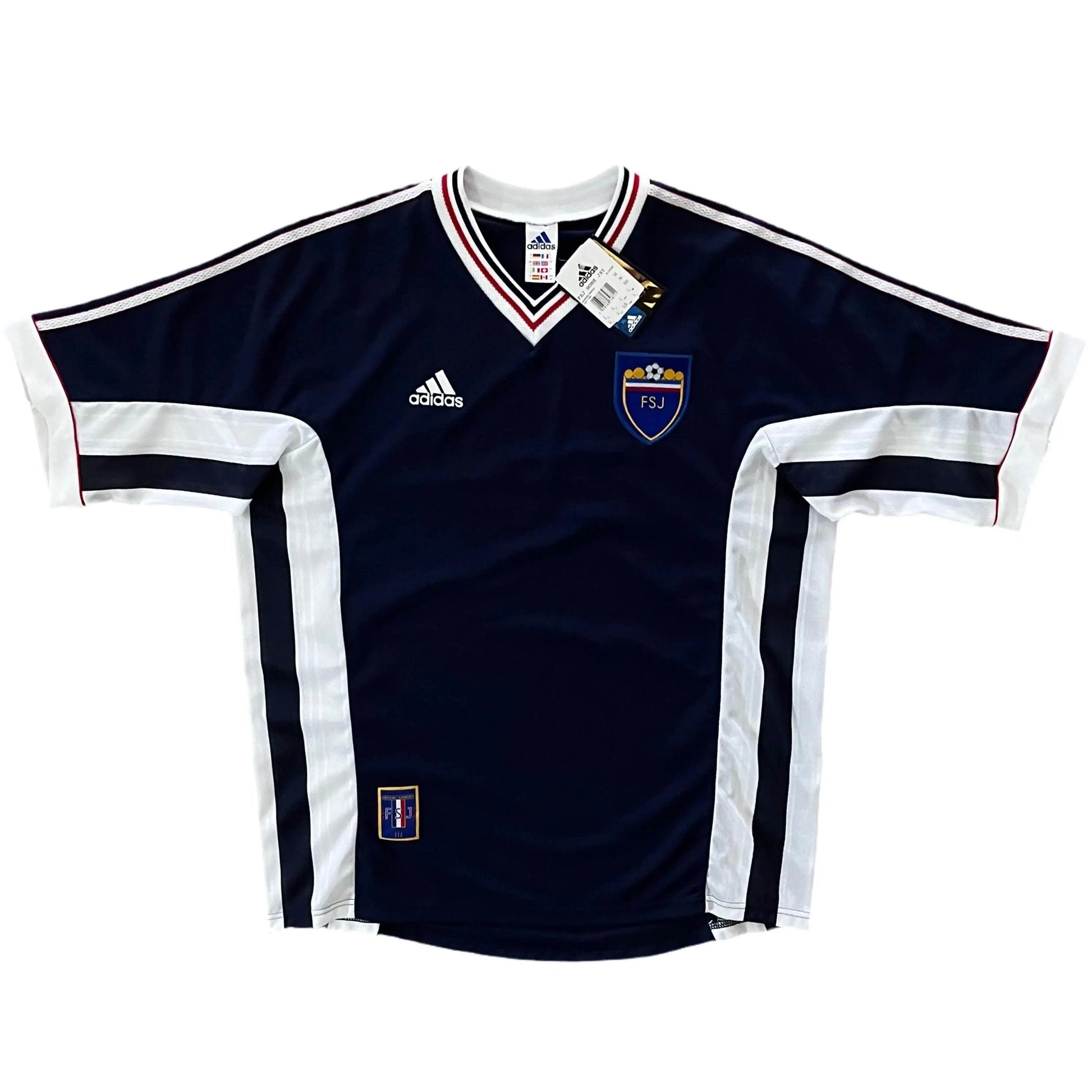 1998-99 Yugoslavia Home Jersey NWT - (L) | Adidas| Added Time Kits Vintage Soccer Jersey Shop