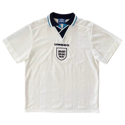 1996-97 England Home Jersey - (L) | Umbro| Added Time Kits Vintage Soccer Jersey Shop